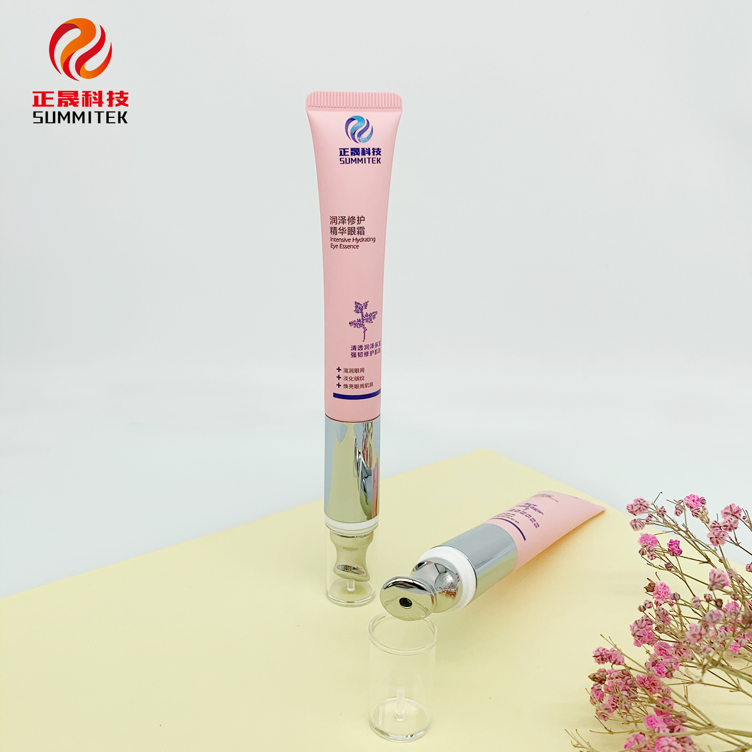 Tubo de creme para os olhos vibrat&oacute;rio cont&iacute;nuo D19