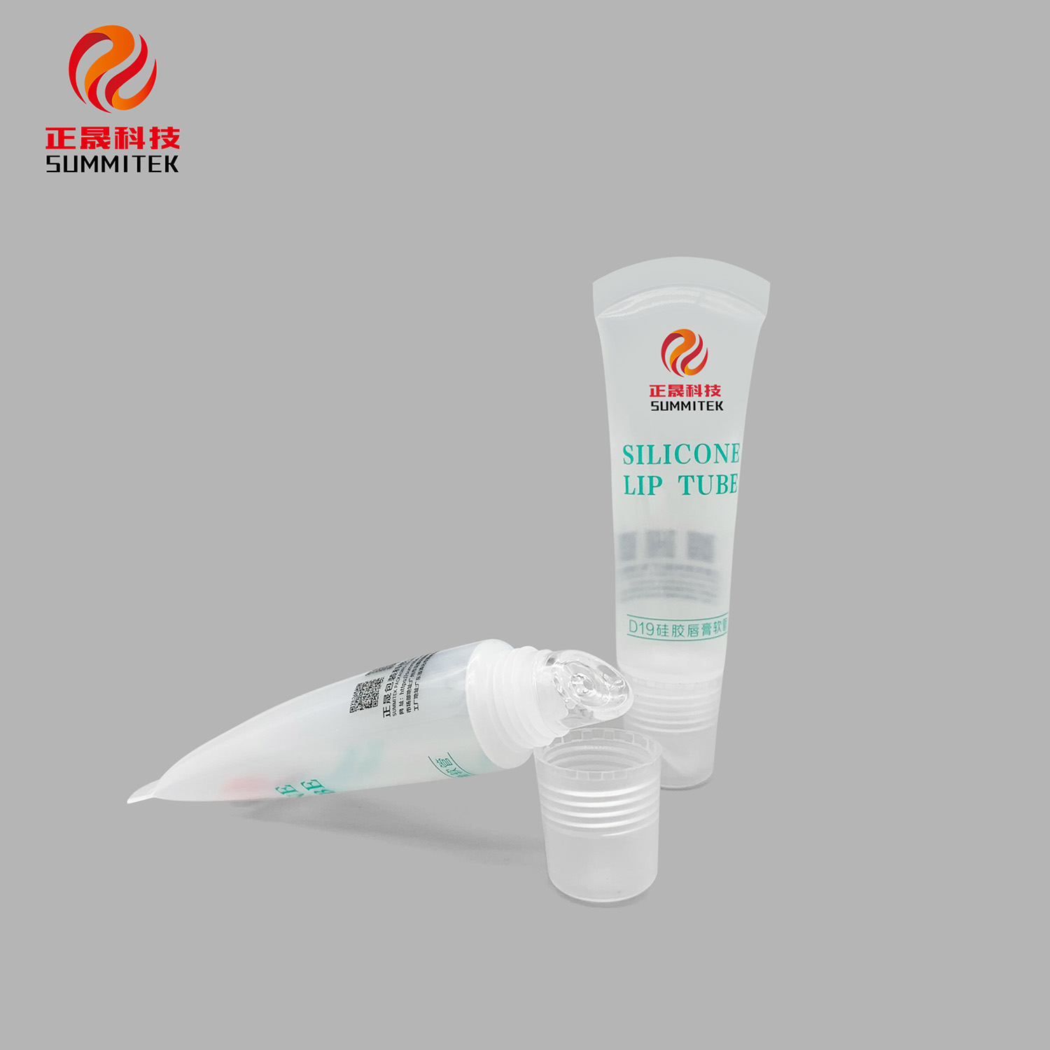 Tubo aplicador labial de silicone D19
