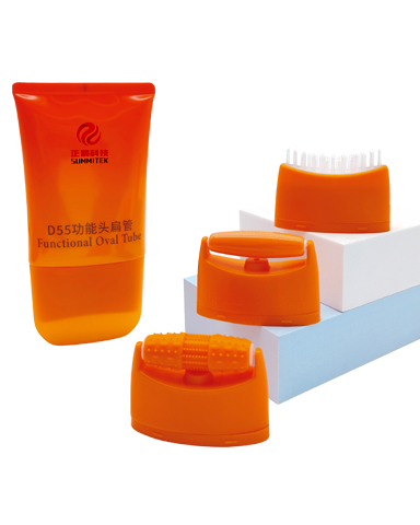 Tubo macio plano de massagem D55 com aplicador