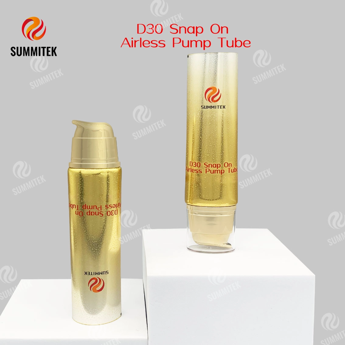 Tubo de bomba sem ar de encaixe D30 | Embalagem cosm&eacute;tica para bomba de v&aacute;cuo