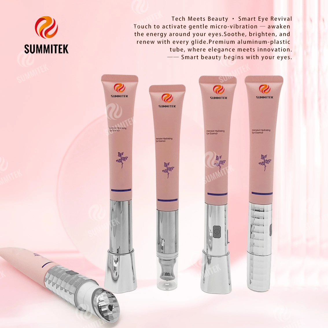 Tubo de creme vibrat&oacute;rio para os olhos D19 | Embalagem de soro ocular para aplicador de microvibra&ccedil;&atilde;o