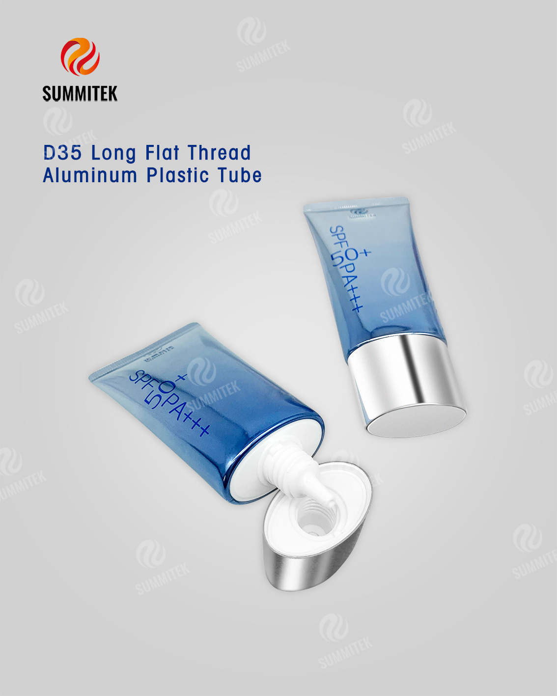 Tubo ABL com bico longo D35 | Empacotamento galvanizado matte da prote&ccedil;&atilde;o solar da c&oacute;pia do inclina&ccedil;&atilde;o do tamp&atilde;o