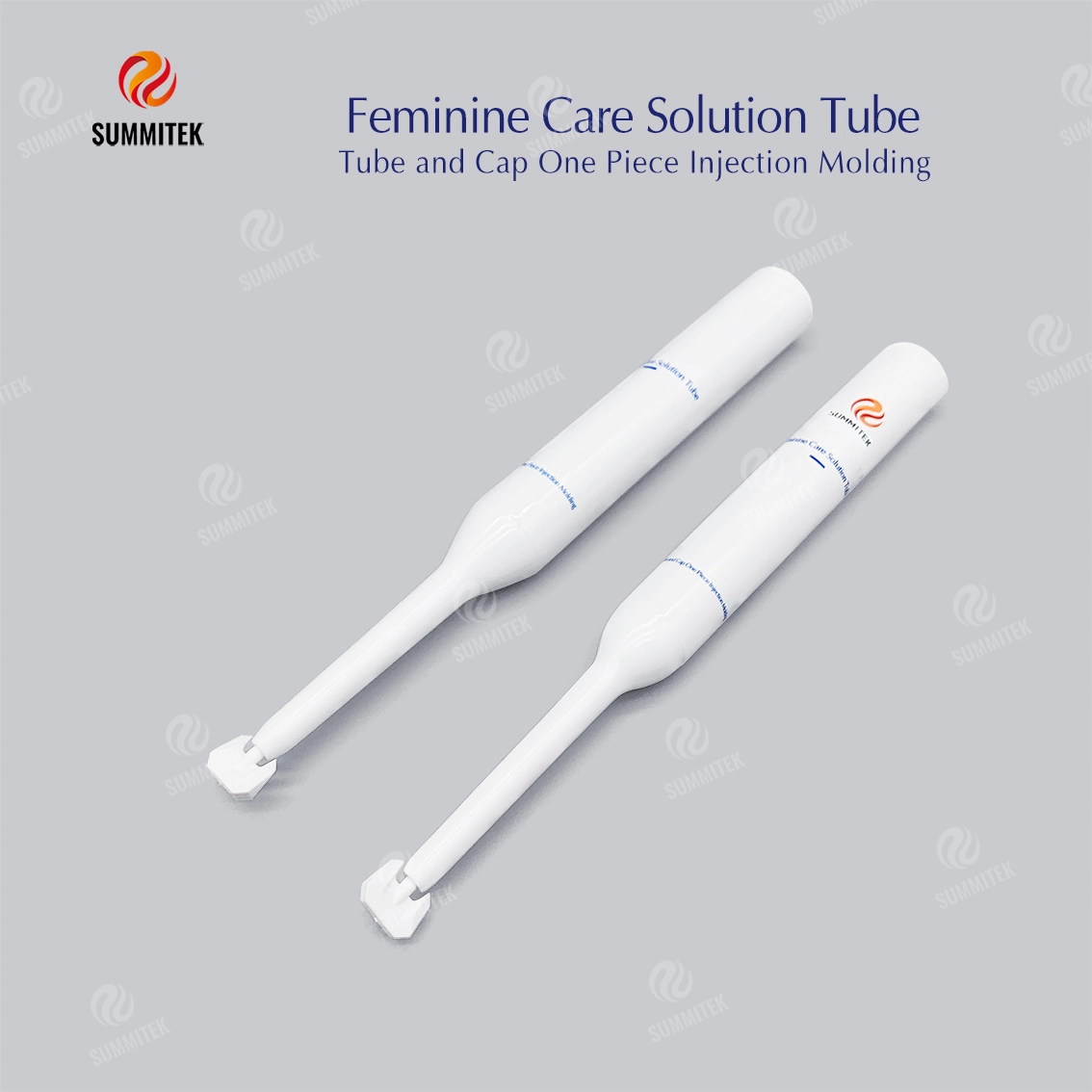 Tubo de cuidado feminino com bico longo | Tubo Eco de carbonato de c&aacute;lcio nan&ocirc;metro D16 / D19