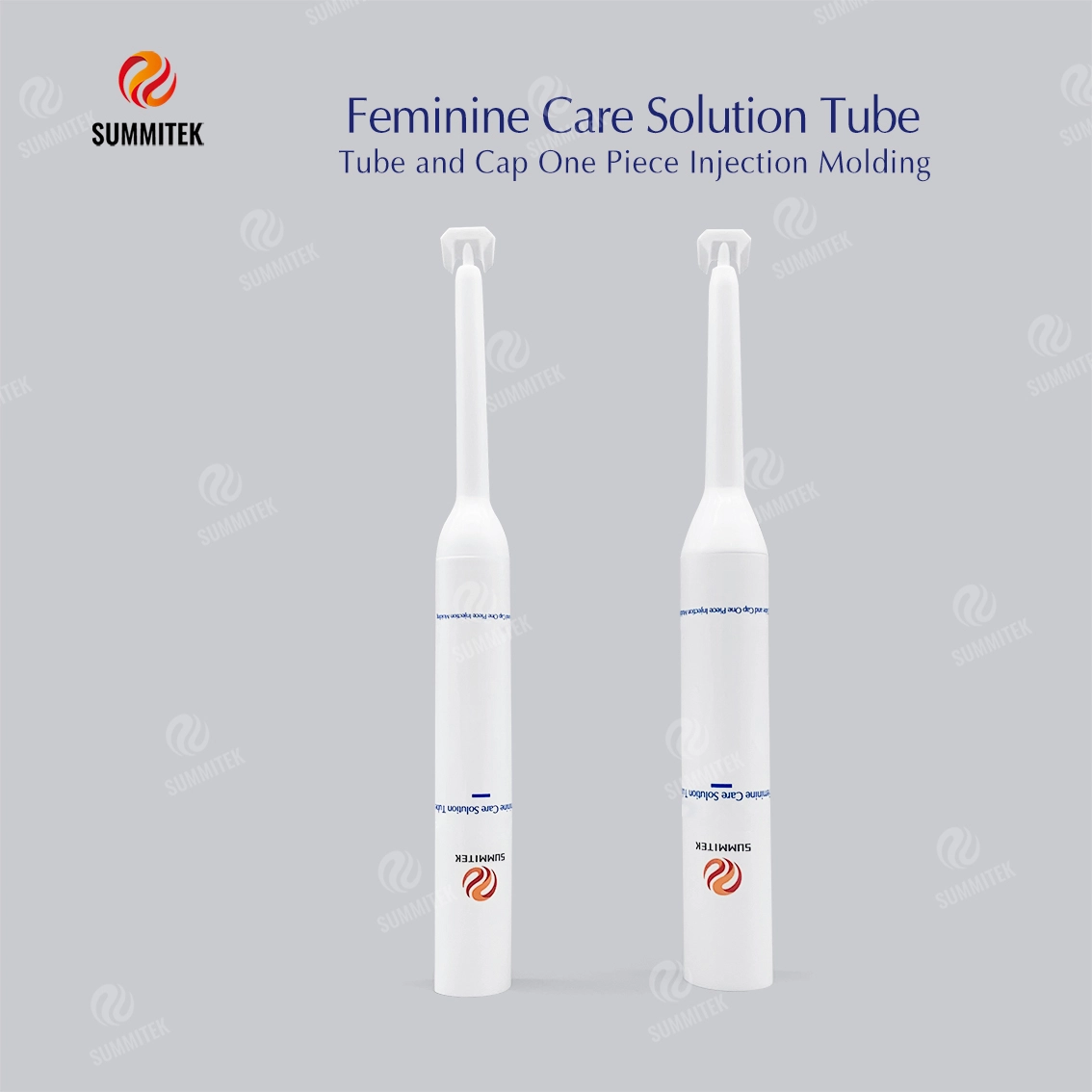 Tubo de cuidado feminino com bico longo | Tubo Eco de carbonato de c&aacute;lcio nan&ocirc;metro D16 / D19