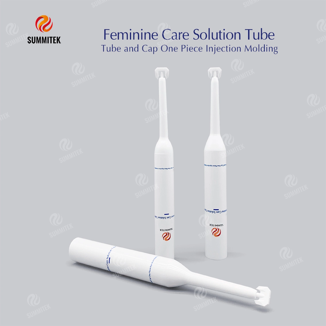 Tubo de cuidado feminino com bico longo | Tubo Eco de carbonato de c&aacute;lcio nan&ocirc;metro D16 / D19