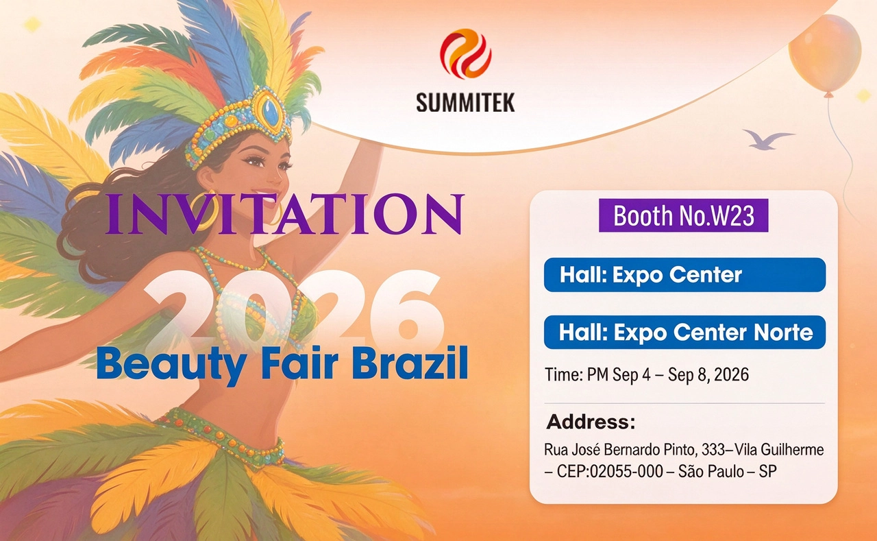 Emocionante an&uacute;ncio oficial: Nos vemos no Brasil! Summitek convida voc&ecirc; para a Brazil Beauty Fair 2026！